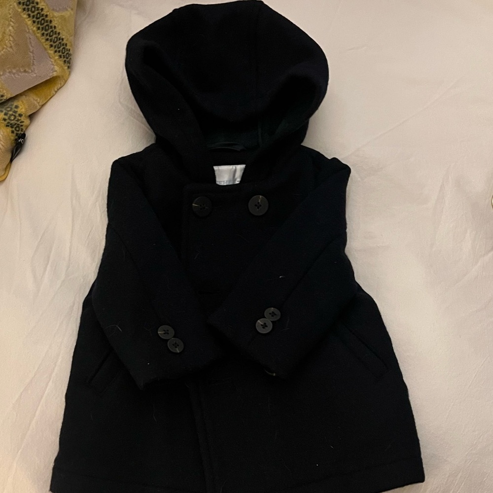 Edgehill Collection Navy Will Pea Coat Size 12 Months